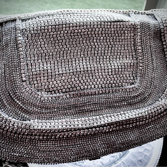 Gorgeous rhinestone pumps 
fully encrusted with matching purse. - size 8 1/2 - Picture 9 of 16